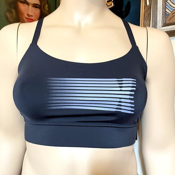 Savage x Fenty Black Graphic Crossback Band-It Low-Impact Sports Bra Size 2X - Picture 3 of 6